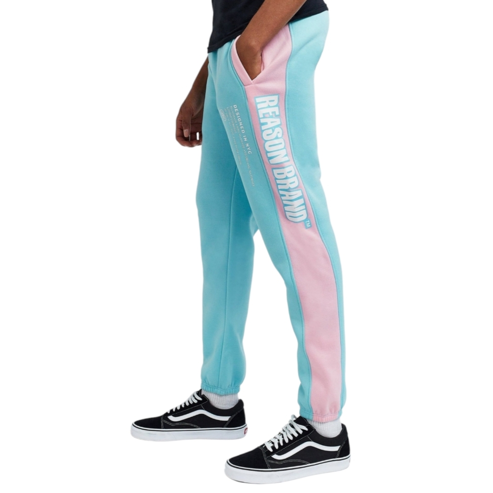 Reason Blocked Pastel Logo Jogger